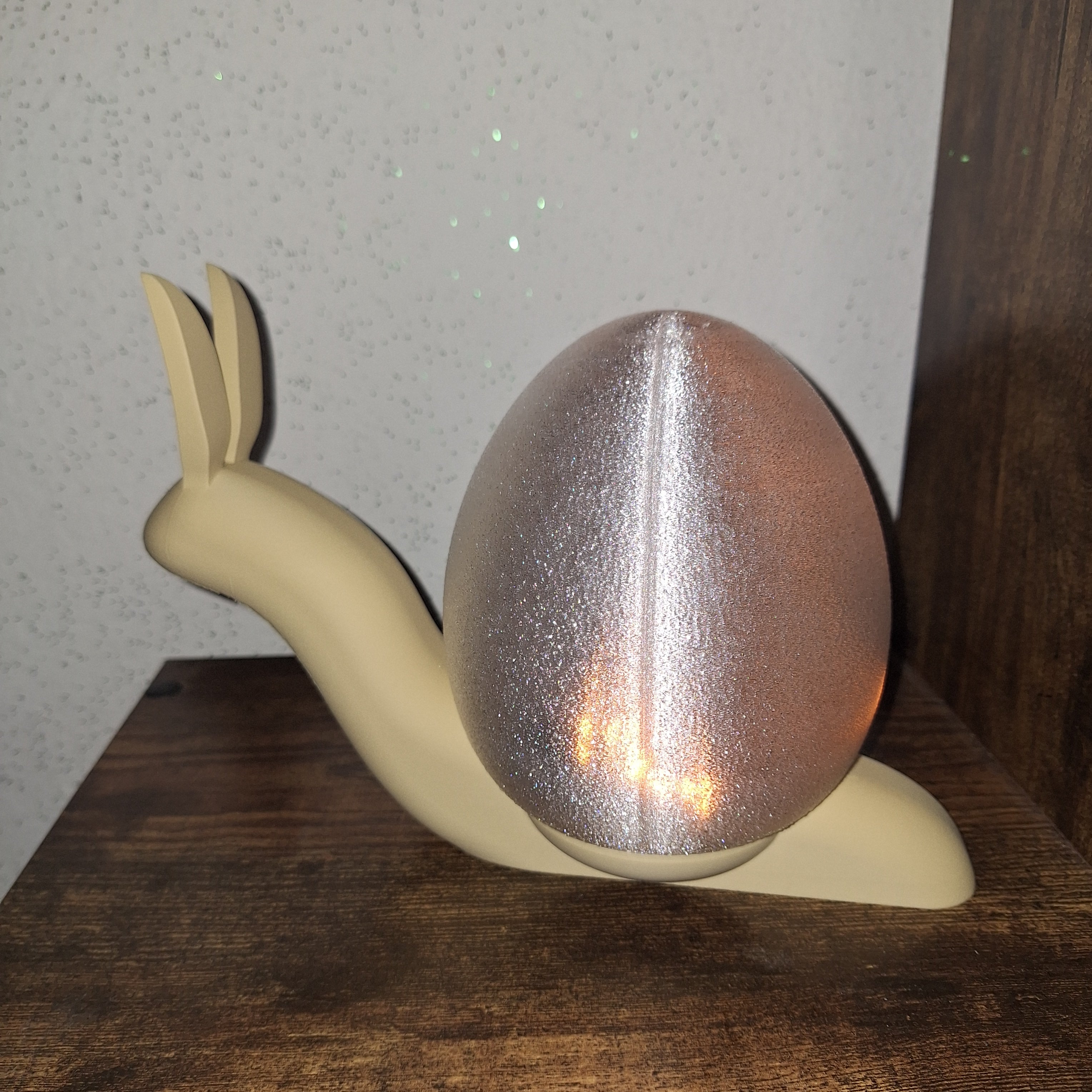 Deko-Schnecke –  Gartendeko mit Solarlichterkette