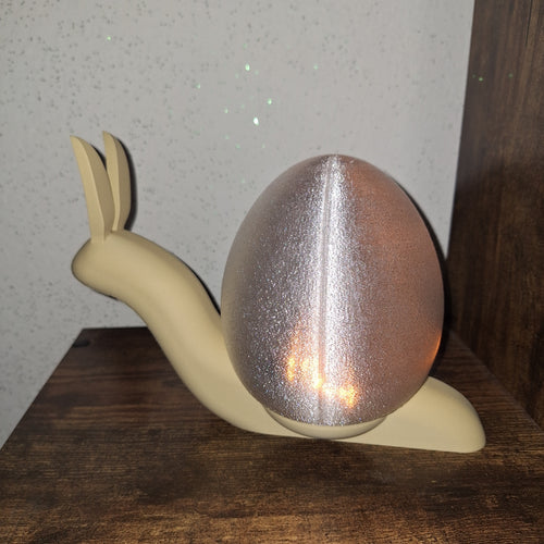 Deko-Schnecke –  Gartendeko mit Solarlichterkette