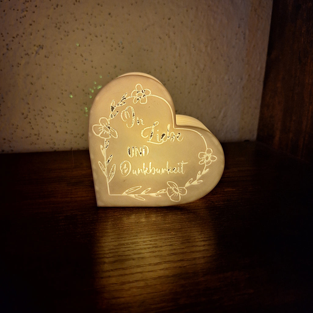 Herz mit Aufschrift